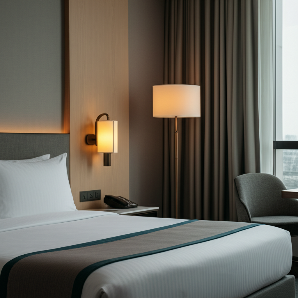 Professional blog header image for article titled: Finding the Right Hotel Without Overpaying. High quality, relevant imagery, clean composition.