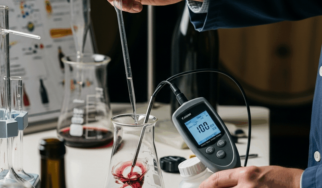 Professional photograph related to: Wine Acidity Too High or Too Low — How to Adjust TA and pH. High